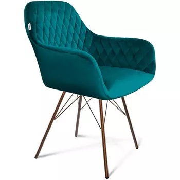 Стул SHT-ST38/S37 альпийский бирюзовый/медный металлик от фабрики Sheffilton