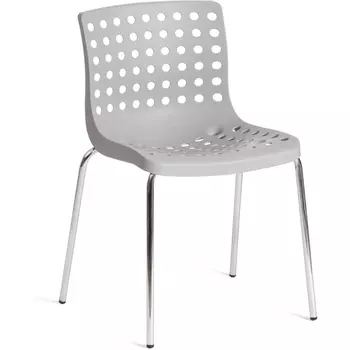 Стул SKALBERG (mod. C-084-A) / 1 шт. в упаковке (Металл,Пластик /Серый,Хром) Tetchair