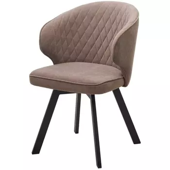 Стул SKAT 360 град. поворот. B5 Капучино, велюр / черный каркас, М-City M-City