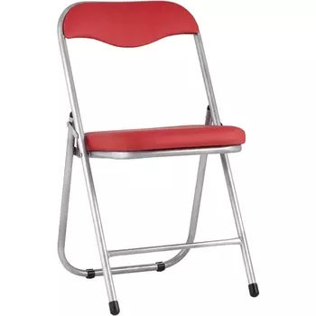 Стул складной ДЖОН металлик, красный (Stool Group)