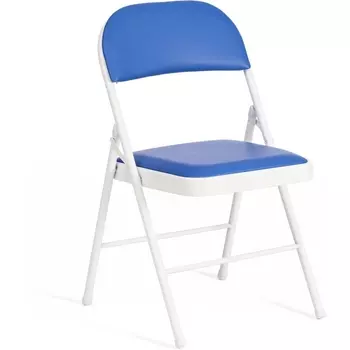 Стул складной FOLDER (mod. 3022G) / 2 шт. в упаковке (Металл,Экокожа /Синий,Белый) Tetchair