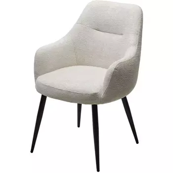 Стул STAMEN ткань DAVIS RETRO BLISS 02 светло-бежевый / черный каркас, ®DISAUR M-City