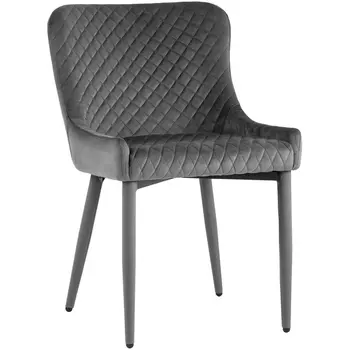 Стул серый ножки велюр Stool Group Ститч УТ000034559