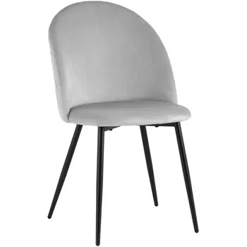 Стул Stool Group Lilly велюр серебристый УТ000034744