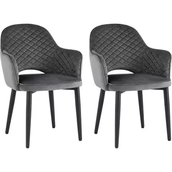 Стул Stool Group Венера диамант велюр серый 2 шт