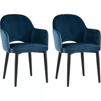 Стул Stool Group Венера велюр сине-зеленый 2 шт