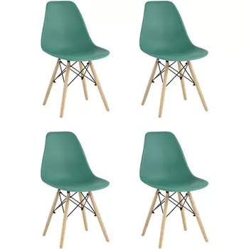 Стул Stool Group Eames Style DSW серо-зеленый x4 УТ000035180