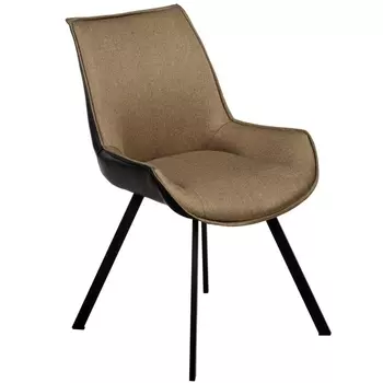 Стул светло-коричневый с чёрным, рогожка Bradex Home Soft RF 0411