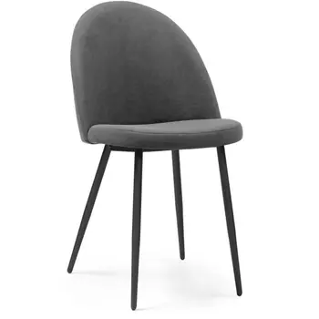 Стул темно-серый / черный Woodville Дагрун 464870