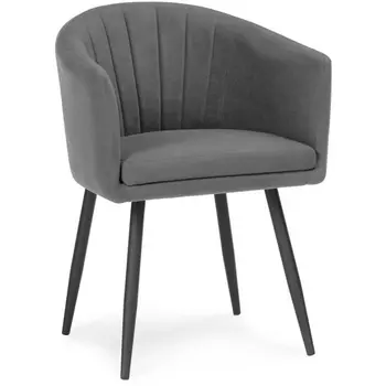 Стул темно-серый / черный Woodville Валета 464899