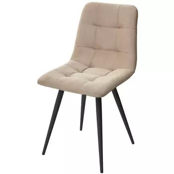 Стул темный беж #H07, велюр / черный каркас, шт./1 к M-City CHILLI-Q 461MC04612