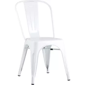 Стул белый глянцевый Stool Group Tolix УТ000000487