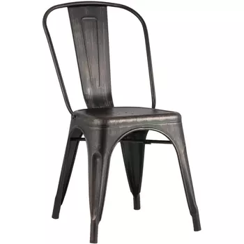 Стул Stool Group TOLIX черный патина золото УТ000000490