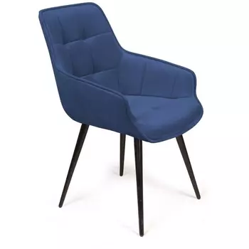 Стул Top Concept Capri поворотный 360 градусов, бархат синий 29 / опора конус