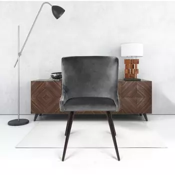 Стул Top Concept JAZZ поворотный 360 градуcов, бархат серый 27