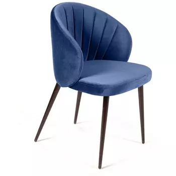 Стул Top Concept Mont Blanc, бархат синий 29 / черный конус