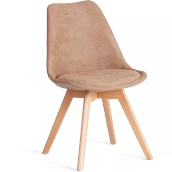 Стул TULIP SOFT (mod. 053V) / 1 шт. в упаковке (Дерево,Пластик,Ткань /Бежевый) Tetchair