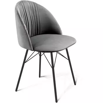 Стул угольно-серый/черный муар Sheffilton SHT-ST35-1/S64 6823423403