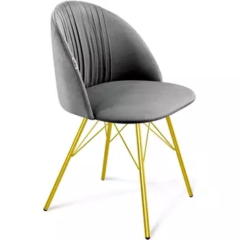 Стул угольно-серый/золото Sheffilton SHT-ST35-1/S37 9890148505