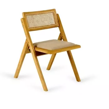 Стул уличный Maple ОГОГО Обстановочка! (Массив дерева,Ротанг/Бежевый) арт.904264