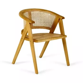 Стул уличный Maple ОГОГО Обстановочка! (Массив дерева,Ротанг/Бежевый) арт.903102