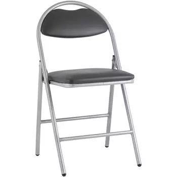 Стул складной Hagen экокожа серый каркас металлик УТ000036847 Stool Group