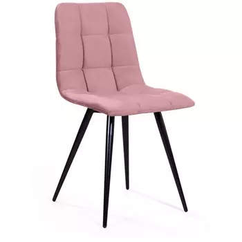 Стул UNO, бархат пудровый 15/ чёрный конус Top Concept UNO 74742