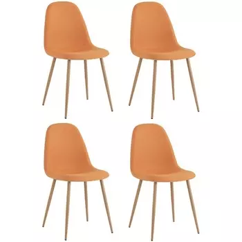 Стул Валенсия SN оранжевый 4 шт Stool Group (арт.УТ000037332)