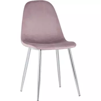 Стул велюр розовый хромированные ножки Stool Group УТ000004241