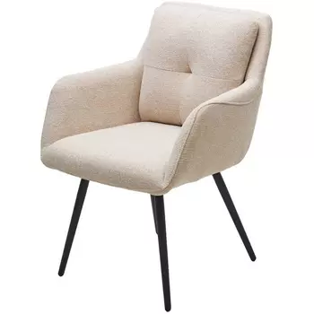 Стул VALLEYS Бежевый Lake-110, ткань / черный каркас / Товарный знак DISAUR M-City