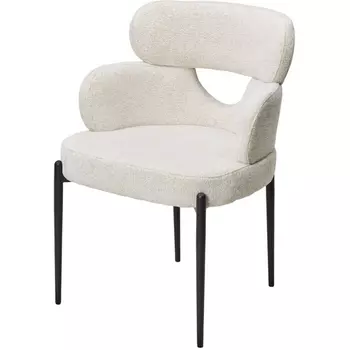 Стул VALTER RAVEN22 Бежево-белый, ткань / Черный каркас, ®DISAUR M-City