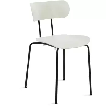 Стул VAN HALLEN (mod. 1534-45) белый/черный (пластик/металл) Tetchair 113340 14289