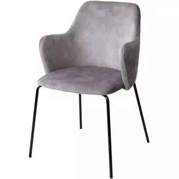 Стул VBP203 античный cеребристо-серый, велюр без пальчикового эффекта/черный каркас M-City AMARETTO 629M05013