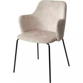 Стул VBP206 античный светло-бежевый/ черный каркас, M-City AMARETTO 628M03780