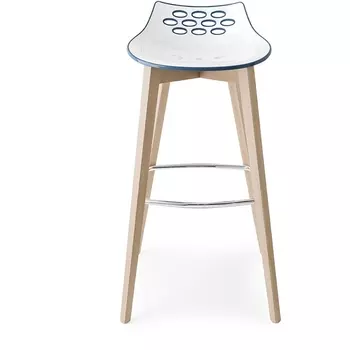 Стул W CB/1487, ash.P19W OAK NATURAL/ P799-P852 WHITE/ TRANSPARENT M-City Jam CB1487P19WP799P852