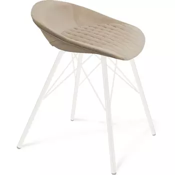 Стул ванильный крем/белый Sheffilton SHT-ST19-SF2/S37 1883134403