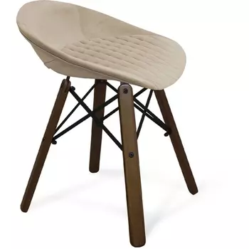 Стул ванильный крем/темный орех Sheffilton SHT-ST19-SF2/S70 6929972701
