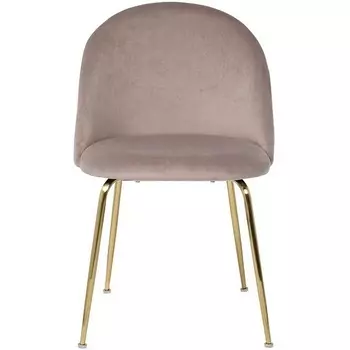 Стул велюр бежевый, мет.ножки 50*53*77см Garda Decor арт.30C-301-1G BG