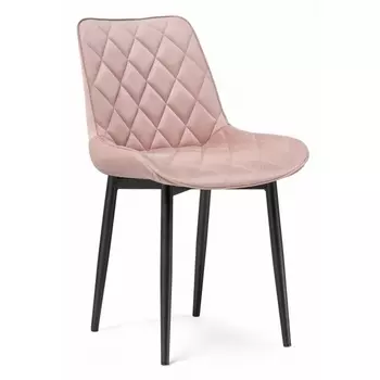 Стул Woodville на металлокаркасе Баодин К розовый / черный 502110