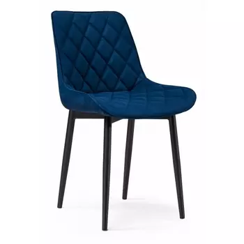 Стул Woodville на металлокаркасе Баодин К синий / черный 502108