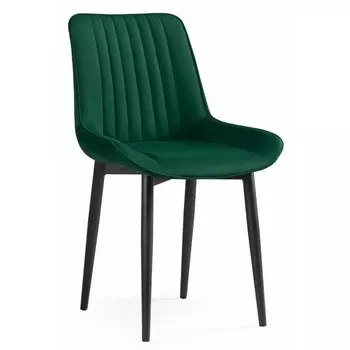 Стул Notta на металлокаркасе Седа К зеленый / черный 502097