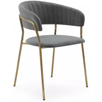 Стул Whispered Fusion Hesby Велюр/Серый арт.HSBI_DC72_grey