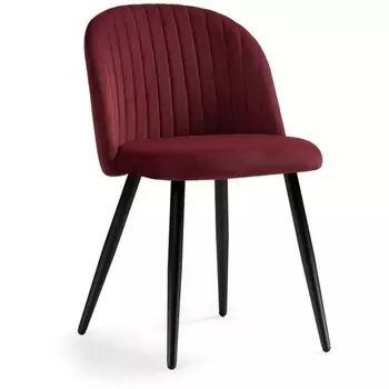 Стул Woodville на металлокаркасе Gabi 1 wine red / black 15379