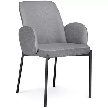 Стул Woodville на металлокаркасе Азуку серый / черный 528451