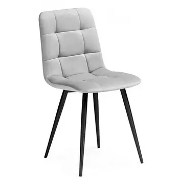 Стул Notta на металлокаркасе Чилли К светло-серый / черный 502073