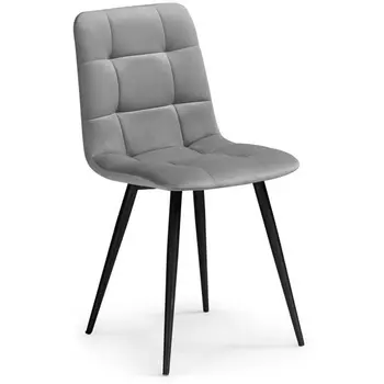 Стул Notta на металлокаркасе Чилли К темно-серый / черный 502057