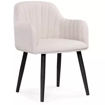 Стул Woodville на металлокаркасе Халли lamb 19 / черный 552085