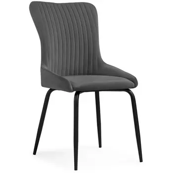 Стул Woodville на металлокаркасе Lado gray / black 15560
