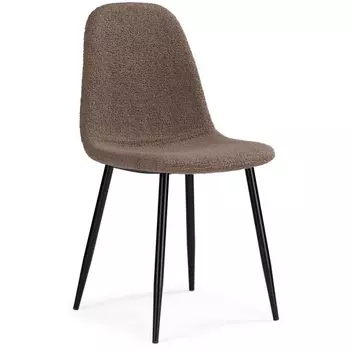 Стул Woodville на металлокаркасе Lilu dark brown / black 15422