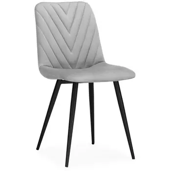 Стул Notta на металлокаркасе Ральф светло-серый / черный 568503